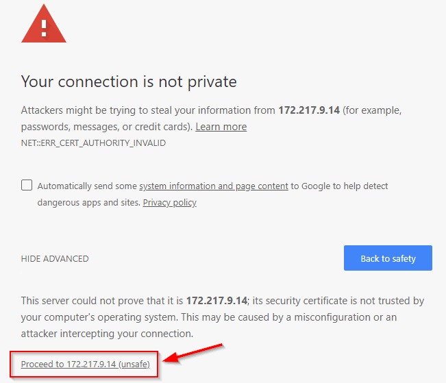 How to Fix &quot;Your connection is not private&quot; Error in Chrome - Image 3